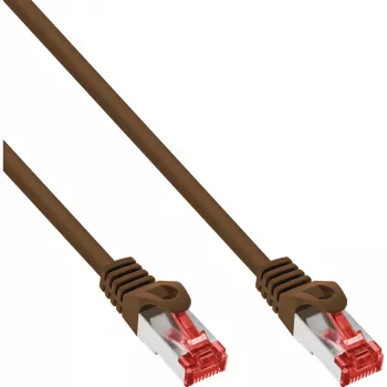 InLine Patch kabel S/FTP PiMF Cat.6 250MHz PVC miedź brązowy 3m