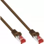 InLine Patch kabel S/FTP PiMF Cat.6 250MHz PVC miedź brązowy 3m