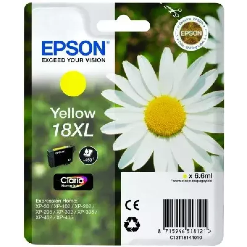 Wkład atramentowy Epson Singlepack 18XL Claria Home żółty