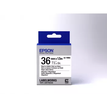 Kaseta z taśmą magnetyczną Epson LK-7WB2 czarny na białym 36 mm (1,5 m)
