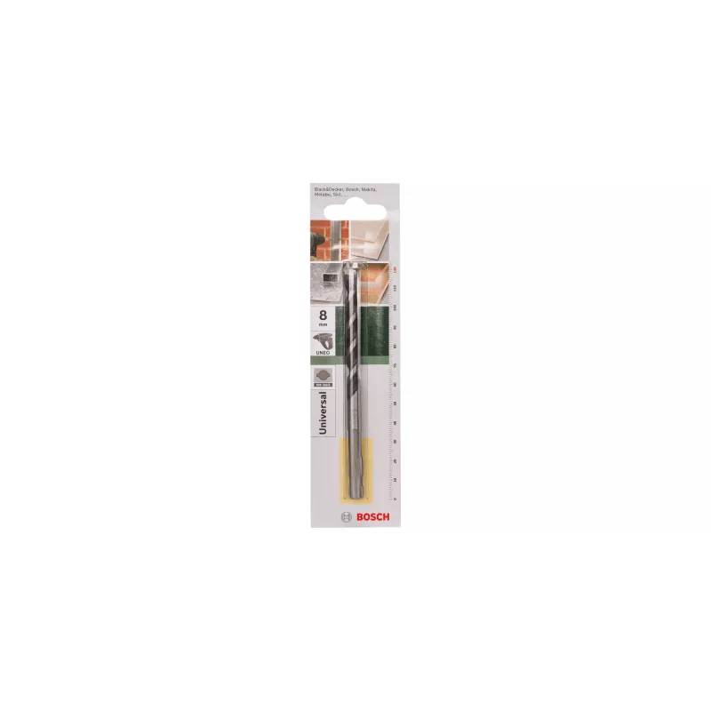 Wiertła wielofunkcyjne Bosch SDS-Quick, młotowiertarka, 8 mm, 120 mm, Multi, 7 cm, SDS-Quick