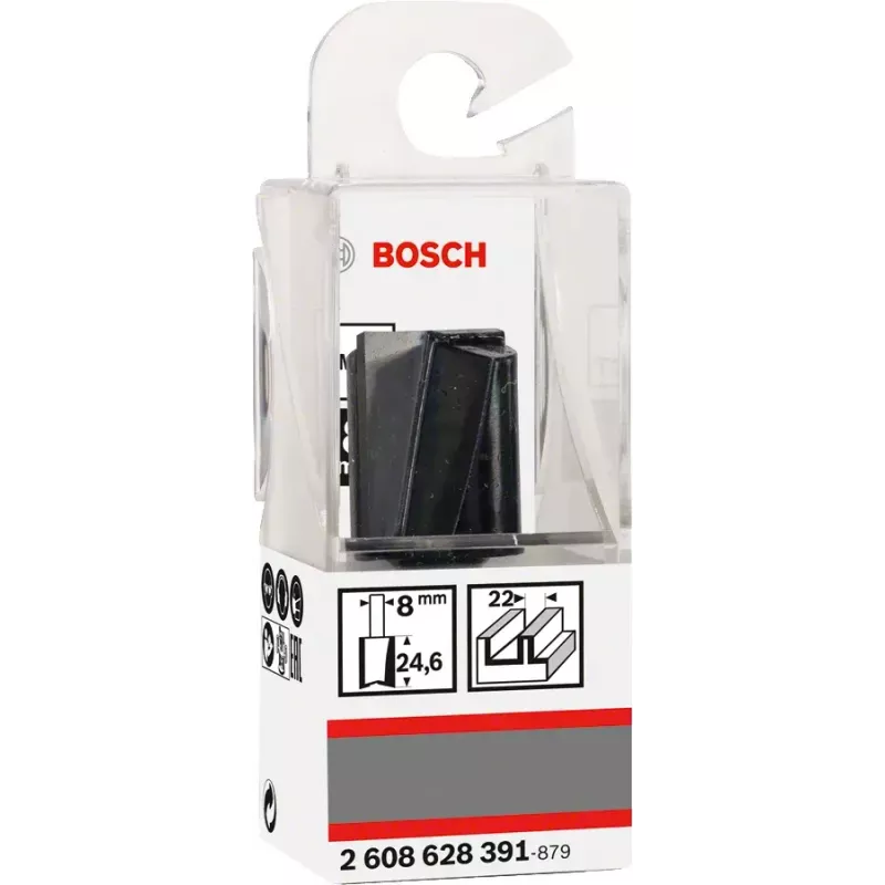 Prosty frez Bosch 2 608 628 391 długość 56 mm długość robocza 2,5 cm