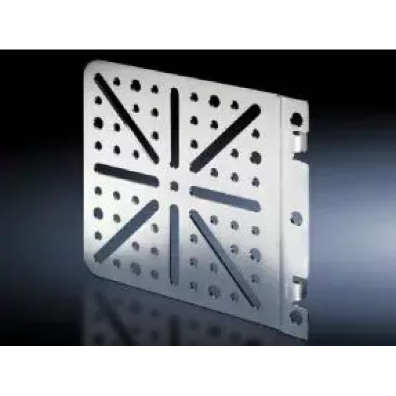 Płyta rack Rittal TS 8612.400, stal, srebrna, 141,5×120 mm, opakowanie 4 szt.