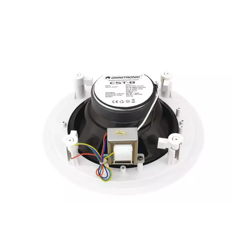 2-drożny głośnik Omnitronic 80710232 biały przewodowy 40 W