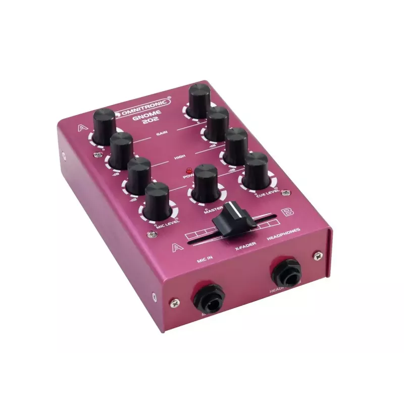 Omnitronic GNOME-202 2 kanały 20 - 20000 Hz Czerwony