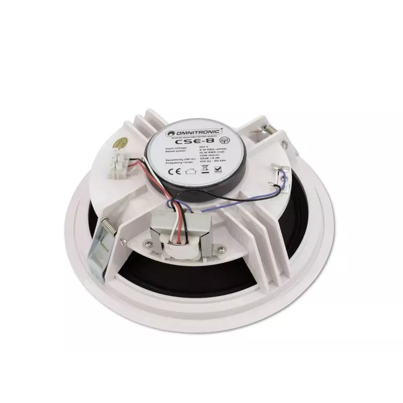 Głośnik szerokopasmowy Omnitronic 80710242 Biały Przewodowy 10 W
