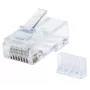Intellinet Wtyki modułowe RJ45, Cat6, UTP, 3-zębne, do drutu litego, styki pozłacane 15 µ, 90 szt.