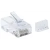 Intellinet Wtyki modułowe RJ45, Cat6, UTP, 3-zębne, do drutu litego, styki pozłacane 15 µ, 90 szt.