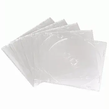 Puste pudełko cienki CD Hama 051164 10 sztuk przezroczyste na 1 płytę