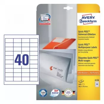 Etykieta samoprzylepna prostokątna AVERY 6126