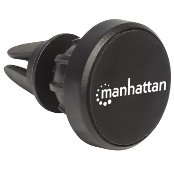 Manhattan Magnetyczny uchwyt na telefon do kratki nawiewu, regulowany klips, szybkie mocowanie i zwalnianie, podkładka antypoślizgowa, czarny, dożywotnia gwarancja