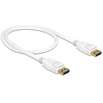 Kabel DisplayPort DeLOCK 85507 0.5 m Biały