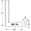 Kątownik stolarski KS Tools 300.0293 stal nierdzewna 10 cm 5 mm