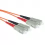 ACT 5-metrowy kabel światłowodowy duplex LSZH Multimode 62.5/125 OM1 ze złączami SC