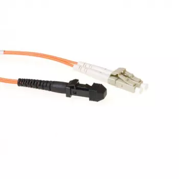 ACT 3 metrowy kabel światłowodowy LSZH wielomodowy 62.5/125 OM1 duplex ze złączami MTRJ i LC