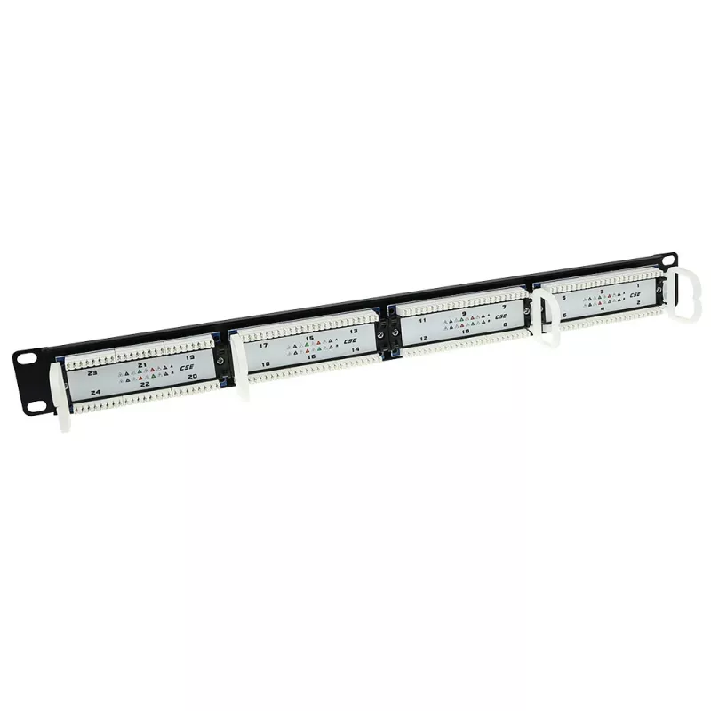 Patch Panel 24-ports unshielded 45° ACT P24AK1
