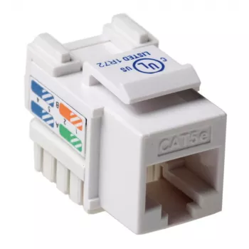 Keystone Jack ACT CAT5E Unshielded Punch Down biały TD5015