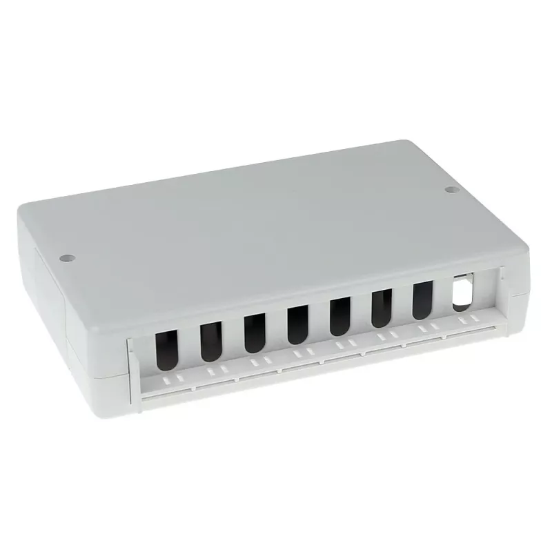 Puszka natynkowa ACT FA5000 nieekranowana 8-portowa Cat5e — 171,4×38×118,8 mm