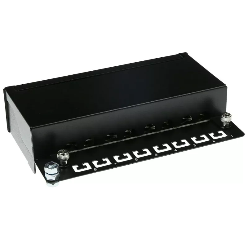 Powierzchniowa ekranowana puszka przyłączeniowa ACT 8-port CAT6, 173×44 mm