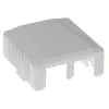 Powierzchniowa puszka montażowa 2-portowa CAT6 nieekranowana ACT FA6002, 29×61×29,5 mm