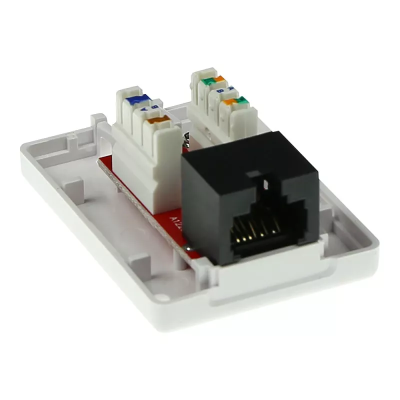 Puszka natynkowa ACT 1-port nieekranowana CAT6, 39×54×29,5 mm
