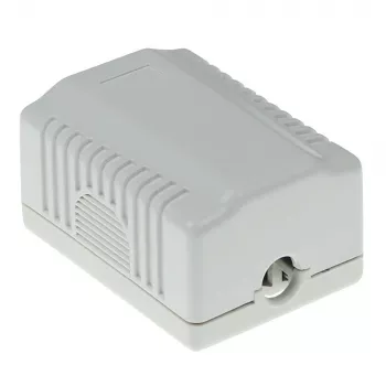 Natynkowa ekranowana puszka wyjściowa ACT FA5005 na 1 moduł CAT5E, 39×29,5×54 mm