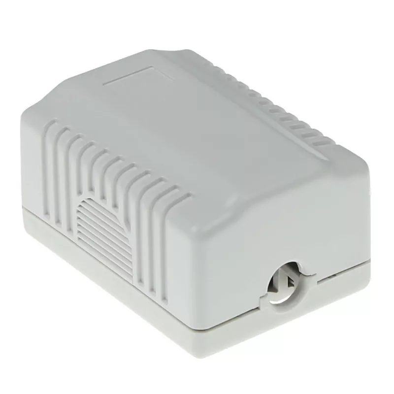 Natynkowa ekranowana puszka wyjściowa ACT FA5005 na 1 moduł CAT5E, 39×29,5×54 mm
