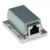 Natynkowa ekranowana puszka wyjściowa ACT FA5005 na 1 moduł CAT5E, 39×29,5×54 mm
