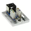 Natynkowa ekranowana puszka wyjściowa ACT FA5005 na 1 moduł CAT5E, 39×29,5×54 mm