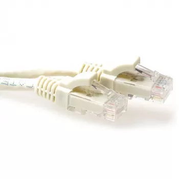 ACT Ivory 30 metrów U/UTP CAT6 kabel krosowy z osłoną zatrzasku ze złączami RJ45
