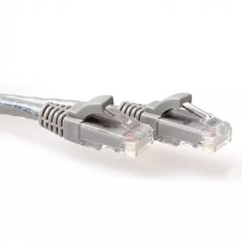 ACT szary kabel krosowy U/UTP CAT6 30 metrów z zatrzaskami i wtykami RJ45