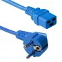 ACT Powercord kabel zasilający wtyk CEE 7/7 męski (kątowy) - C19 niebieski 1,2 m