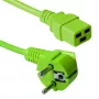 ACT Powercord złącze sieciowe CEE 7/7 męskie (kątowe) - C19 zielony 1,2 m