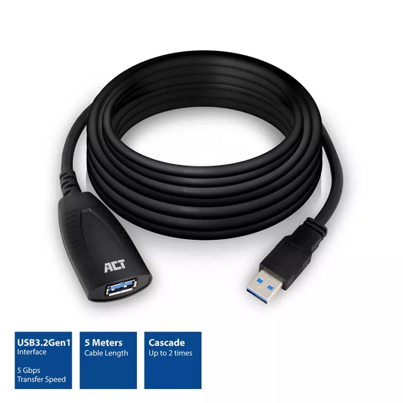 Wzmacniacz USB ACT AC6105 5 metrów
