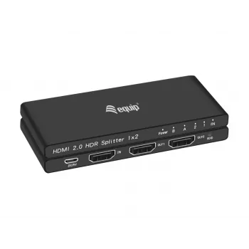 Equip Ultra cienki 2-Port HDMI 2.0 Splitter