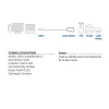 ACT USB-C do Serial Adapter AC6002 Czarny 1.5m