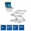 Podstawka pod laptop ACT AC8135 aluminiowa szara bezstopniowa regulacja wysokości