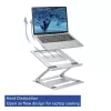 Podstawka pod laptop ACT AC8135 aluminiowa szara bezstopniowa regulacja wysokości
