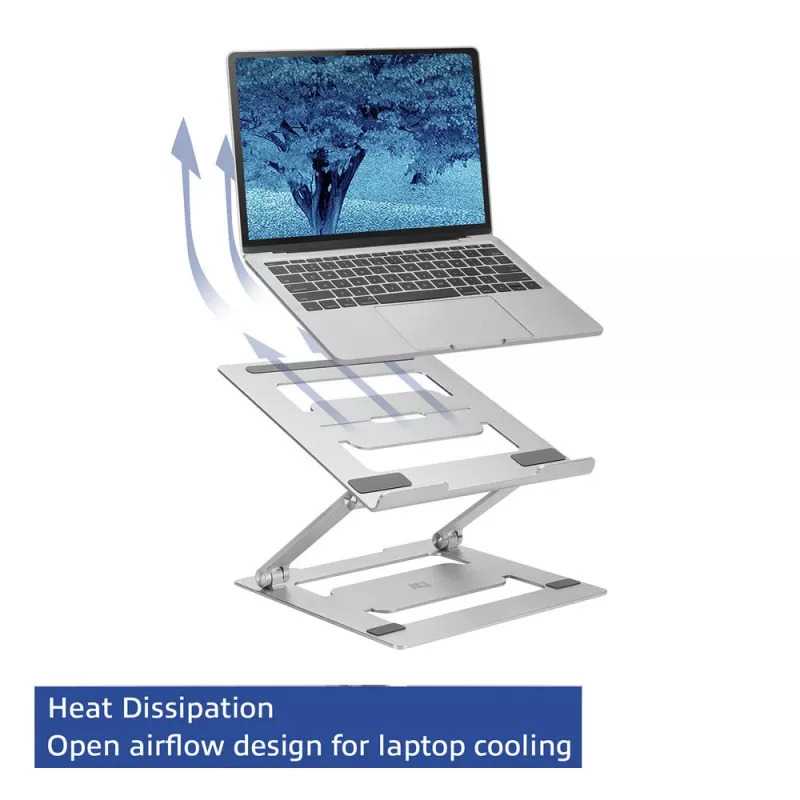 Podstawka pod laptop ACT AC8135 aluminiowa szara bezstopniowa regulacja wysokości