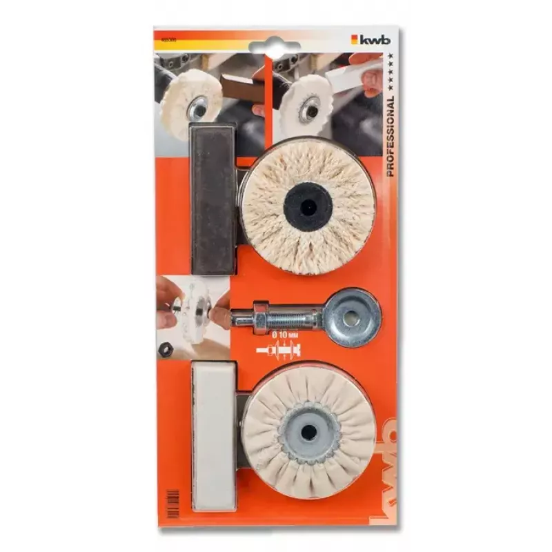 Zestaw KWB 485300 Rotary Tool Polishing Supply Czarny Metaliczny Biały