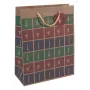 Torba na prezent Sigel GT043 zielona czerwona fioletowa 260x120x330 mm