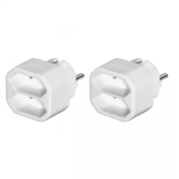 Hama 00223211 przedłużacz zasilania 2 gniazda AC Wewnętrzny Biały