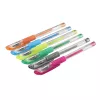 Hama Glitter & Classic długopis żelowy z nasadką niebieski, zielony, pomarańczowy, różowy, srebrny, żółty 6 szt.
