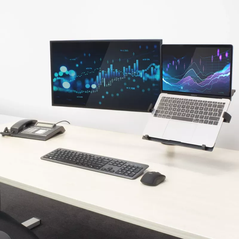 Laptop & monitor arm ACT AC8305 height adjustment 0-450mm