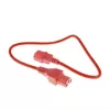ACT Powercord C14 - C15 czerwony 0,6 m IEC C14 250 V 10 A