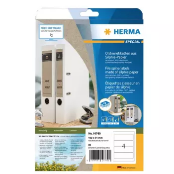 Etykieta samoprzylepna HERMA 10754 Permanentna Brązowa Prostokąt 240 szt.