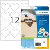 HERMA 10791 etykiety samoprzylepne Serce Trwałe Białe 120 szt.