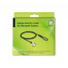 Navilock Notebook kabel Lock Czarny 1.8 m Key Lock