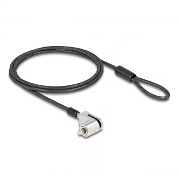 Navilock Notebook kabel Lock Czarny 1.8 m Key Lock