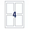 Uchwyty na etykiety Avery Placard jasnoszare samoprzylepne A4 80 etykiet